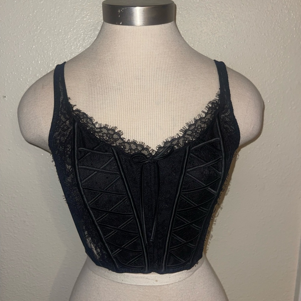 Victoria’s Secret Unlined lace up  corset